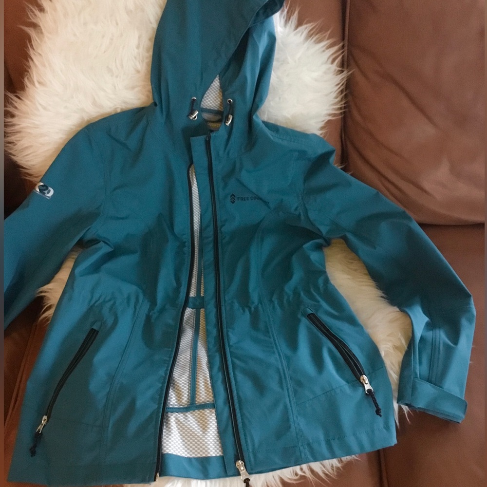 JacketWater proof light turquoise color